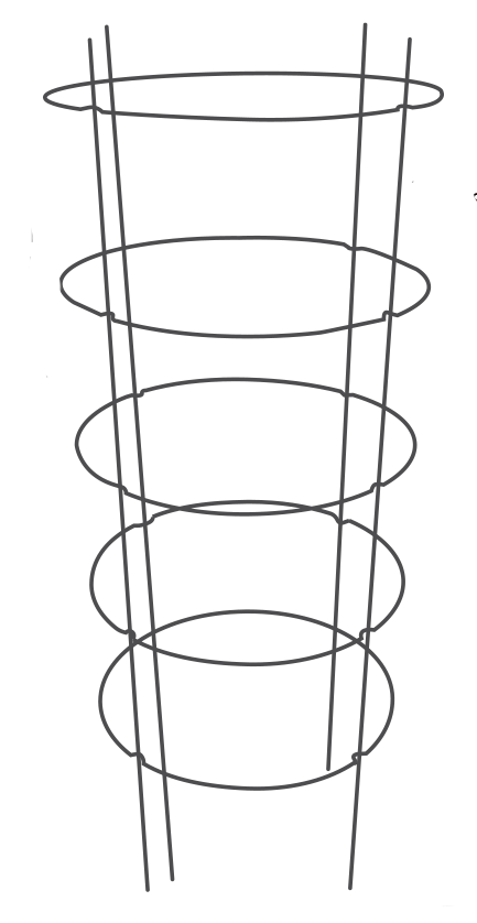 60 Inch Cassie Cage Tomato Corral - 4 Leg - Plant Cages, Plant Support & Anchors